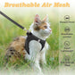 Sada reflexního postroje a vodítka ze síťoviny pro kočky a malé psy