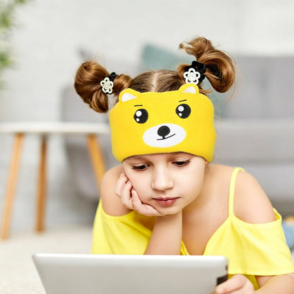 🥳VÝPRODEJ 2026🥳💞Více než 50 000 prodaných kusů!🎧😴 Dětská čelenka s Bluetooth – 2 v 1: měkká čelenka a spací maska. Ideální na cestování nebo na zdřímnutí. 🧸✨