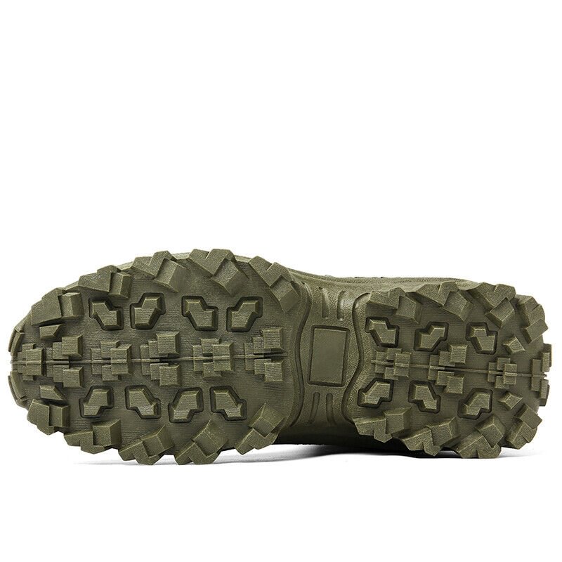 Bottes de Combat de Travail Imperméables pour Hommes, Extérieur Anti-Perforation, Bottes de l'Armée (Amélioration de la Durabilité)