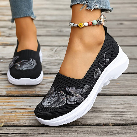 👟 Dámské prodyšné ortopedické slip-on boty Flyknit – Skladem & platba na dobírku 🌬️🦶