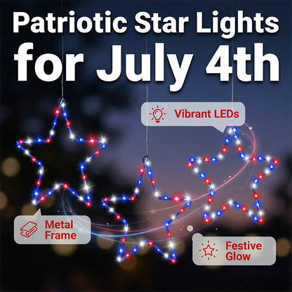 Vánoční dekorace – závěsná hvězda s osvětlením
