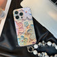 Výprodej – retro pouzdro na iPhone s motivem olejomalby květin