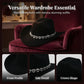 Dámský kovbojský klobouk se srdíčky ze strassů – Elegantní francouzský jazzový fedora