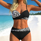 🌺👙 Dvoudílné bikiny s potiskem a zpevňujícím efektem –🌊Nezbytnosti pro dovolenou na ostrově–  platba při doručení💕