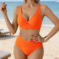 👙Dámský skládaný bikinový set s vysokým pasem
