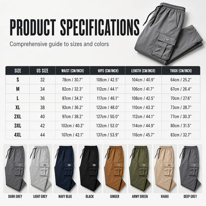 👖‑50 % ! 🏕️ Pratique et robuste | Pantalon cargo homme coupe ample multi-poches ✨