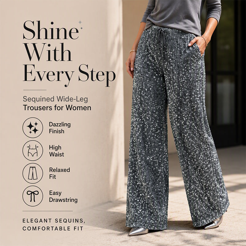 👖 Souple et agréable | Pantalon droit à taille élastiquée pour femme