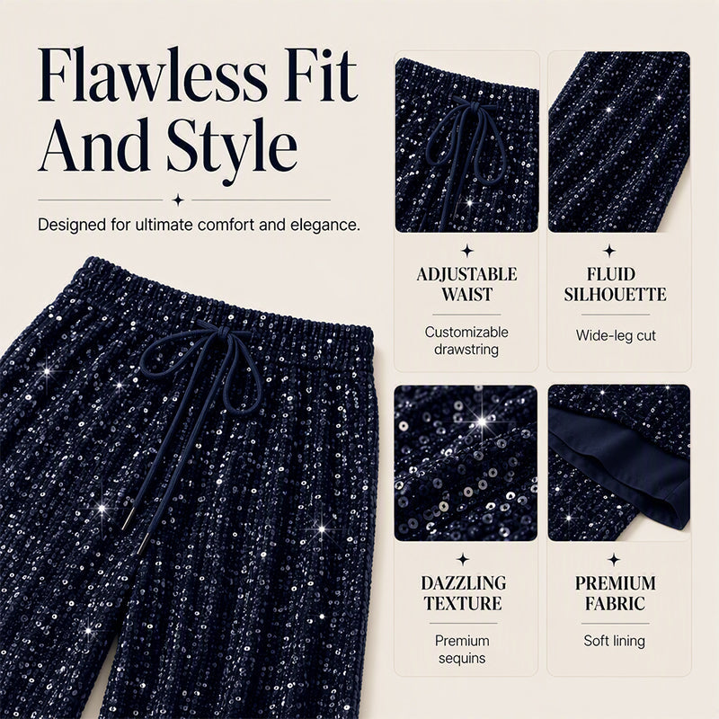 👖 Souple et agréable | Pantalon droit à taille élastiquée pour femme