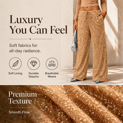 👖 Souple et agréable | Pantalon droit à taille élastiquée pour femme