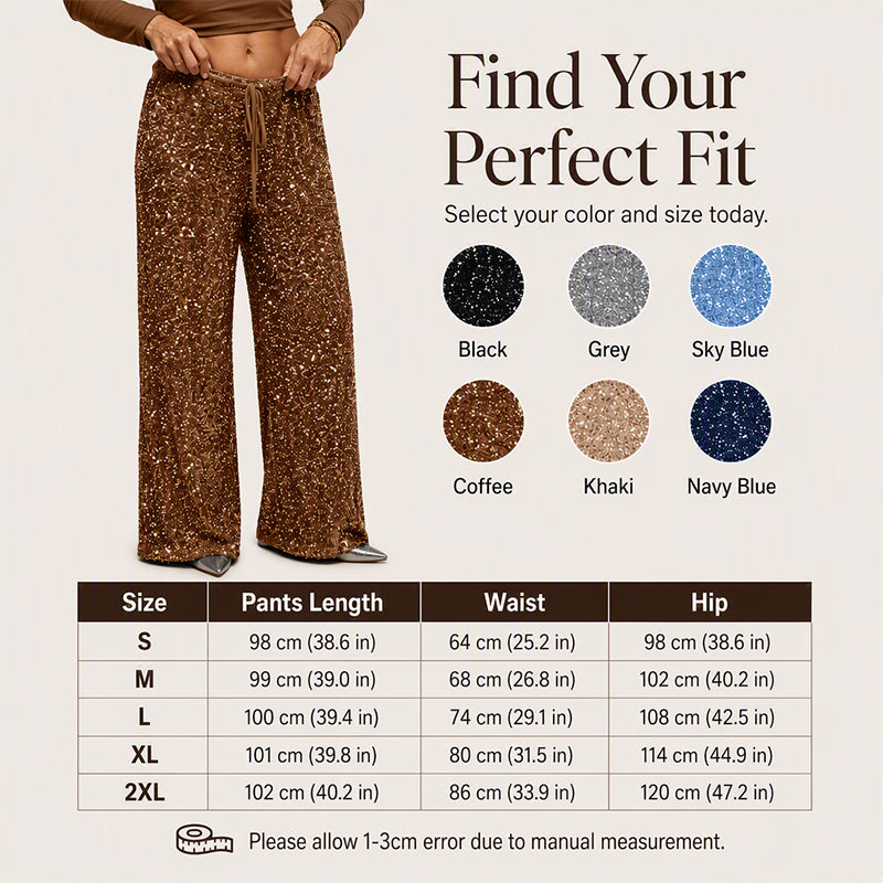 👖 Souple et agréable | Pantalon droit à taille élastiquée pour femme