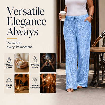 👖 Souple et agréable | Pantalon droit à taille élastiquée pour femme