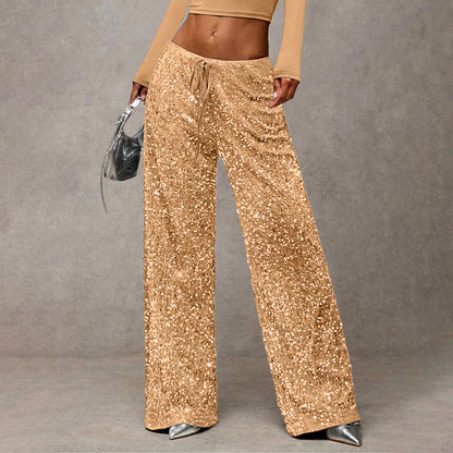👖 Souple et agréable | Pantalon droit à taille élastiquée pour femme