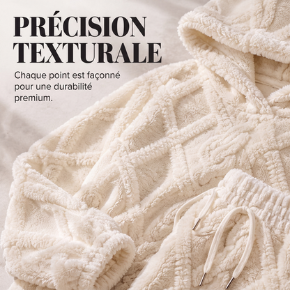 ❄️ Douceur d’Hiver | Ensemble Femme 2 Pièces Texturé & Cocooning⚡ Livraison gratuite