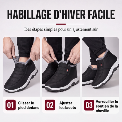 ❄️ CHALEUR À CHAQUE PAS | Bottes d'Hiver Homme Faciles à Enfiler -50 %