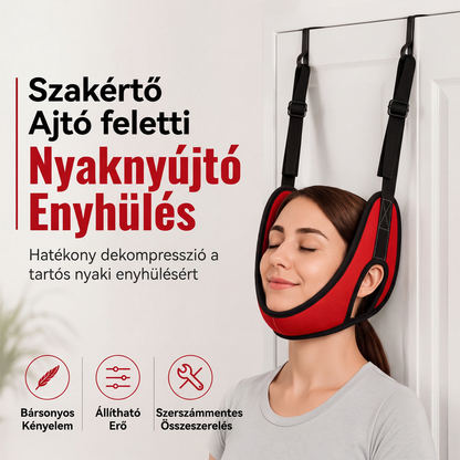 💪 Zařízení na protažení krku, které se připevňuje na dveře a slouží k úlevě od bolesti krku – domácí řešení pro napnuté krční svaly