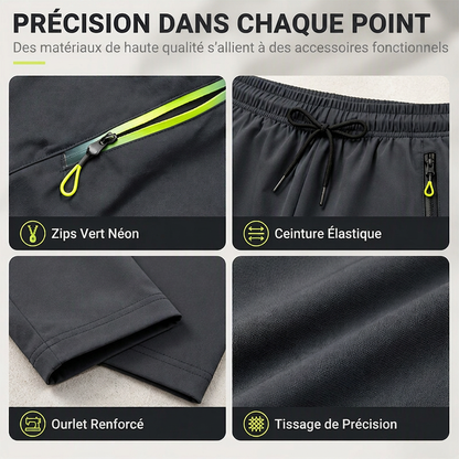 🌙 OFFRE LIMITÉE -50% ! 💕 Pantalons de sport décontractés pour femme avec poches zippées