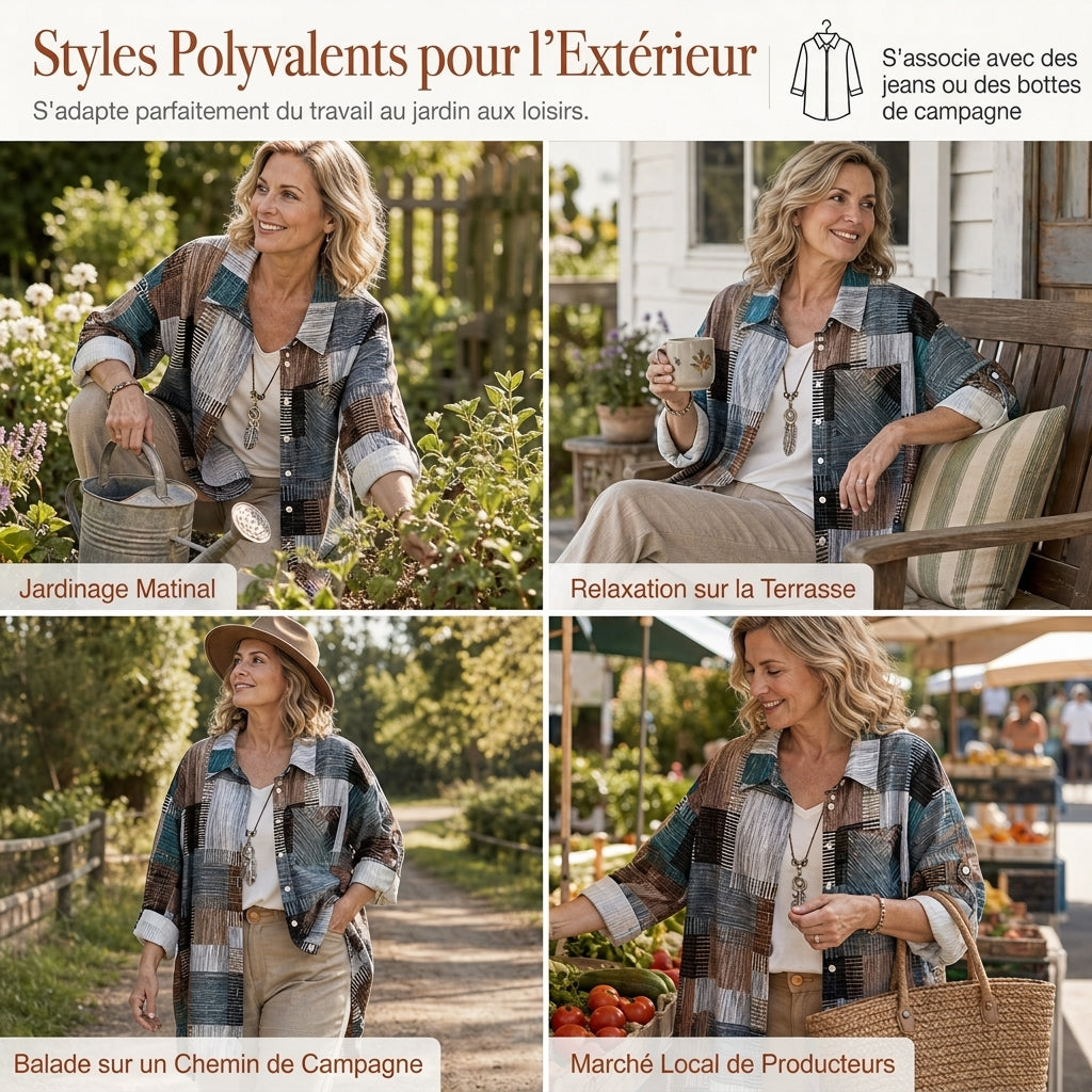 👔 Chemise à manches longues à carreaux, coupe ample décontractée, grande taille anti-UV pour printemps et automne ✨