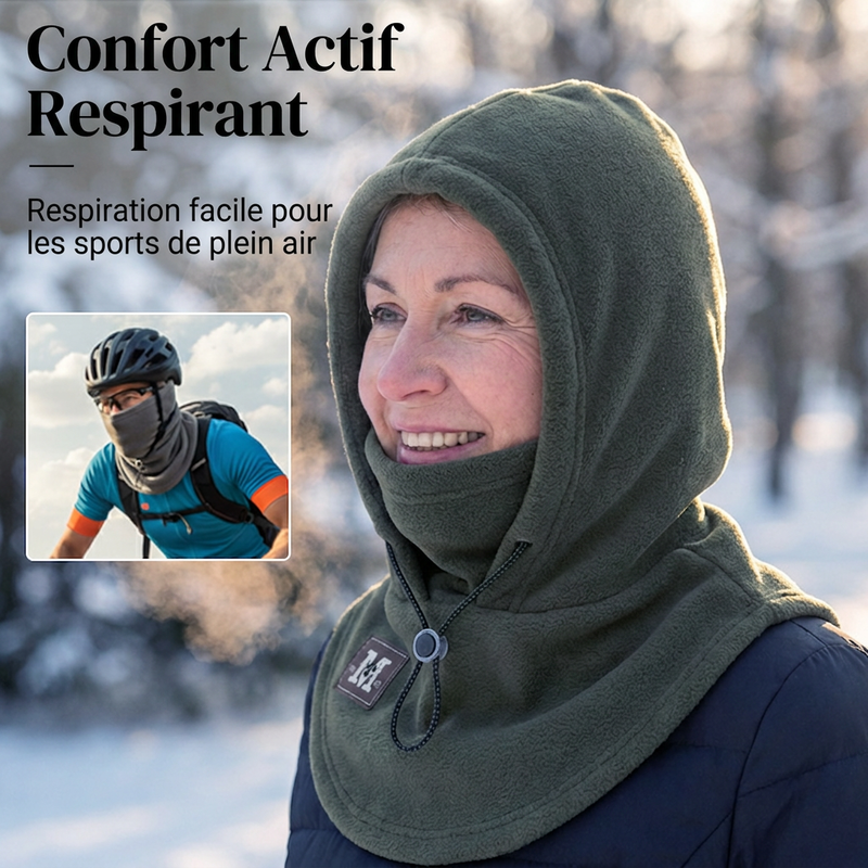⏳DERNIER JOUR DE SOLDE - 50 % DE RÉDUCTION !! ✨ Cagoule thermique avec cordon de serrage