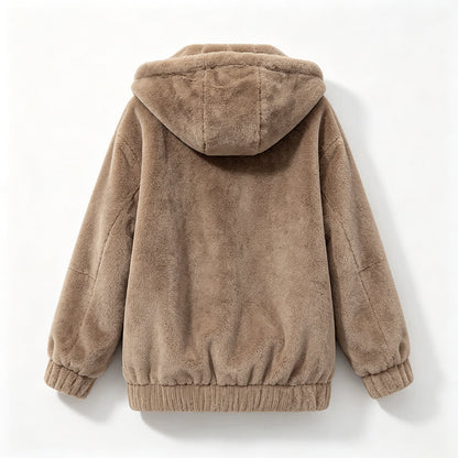 Veste à capuche douce d'hiver pour femmes