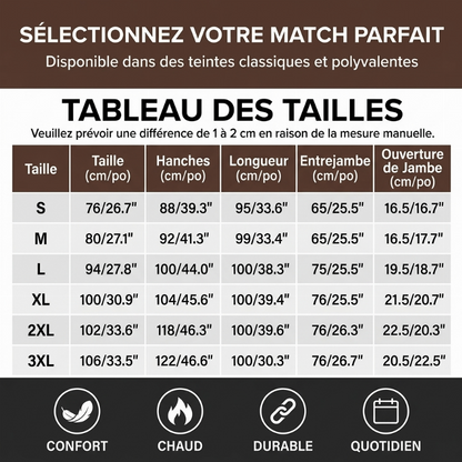 📢📢50 % DE RÉDUCTION !! ⏰Pantalon de survêtement thermique confortable d'hiver pour homme