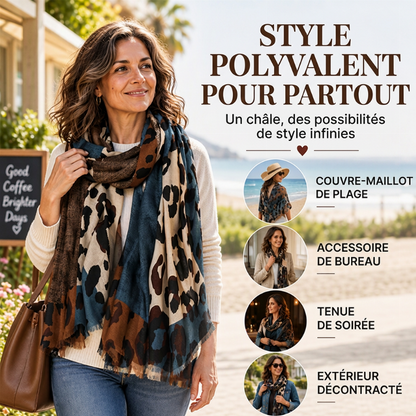 🧣 Écharpe-châle polyvalente et légère à imprimé léopard 🐆✨ – 50 % de réduction | Garantie « satisfait ou remboursé » de 30 jours
