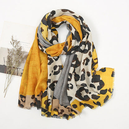 🧣 Écharpe-châle polyvalente et légère à imprimé léopard 🐆✨ – 50 % de réduction | Garantie « satisfait ou remboursé » de 30 jours