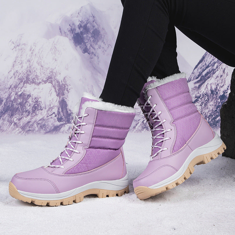 🥳💞 +26 000 vendues🔥👢Bottes de neige mi-mollet imperméables à doublure pelucheuse pour femmes🎁