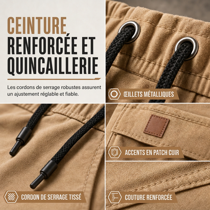 🎁Soldes ! Prix cassés🌍Pantalon Jogger Cargo Unisexe Couleur Unie Décontracté
