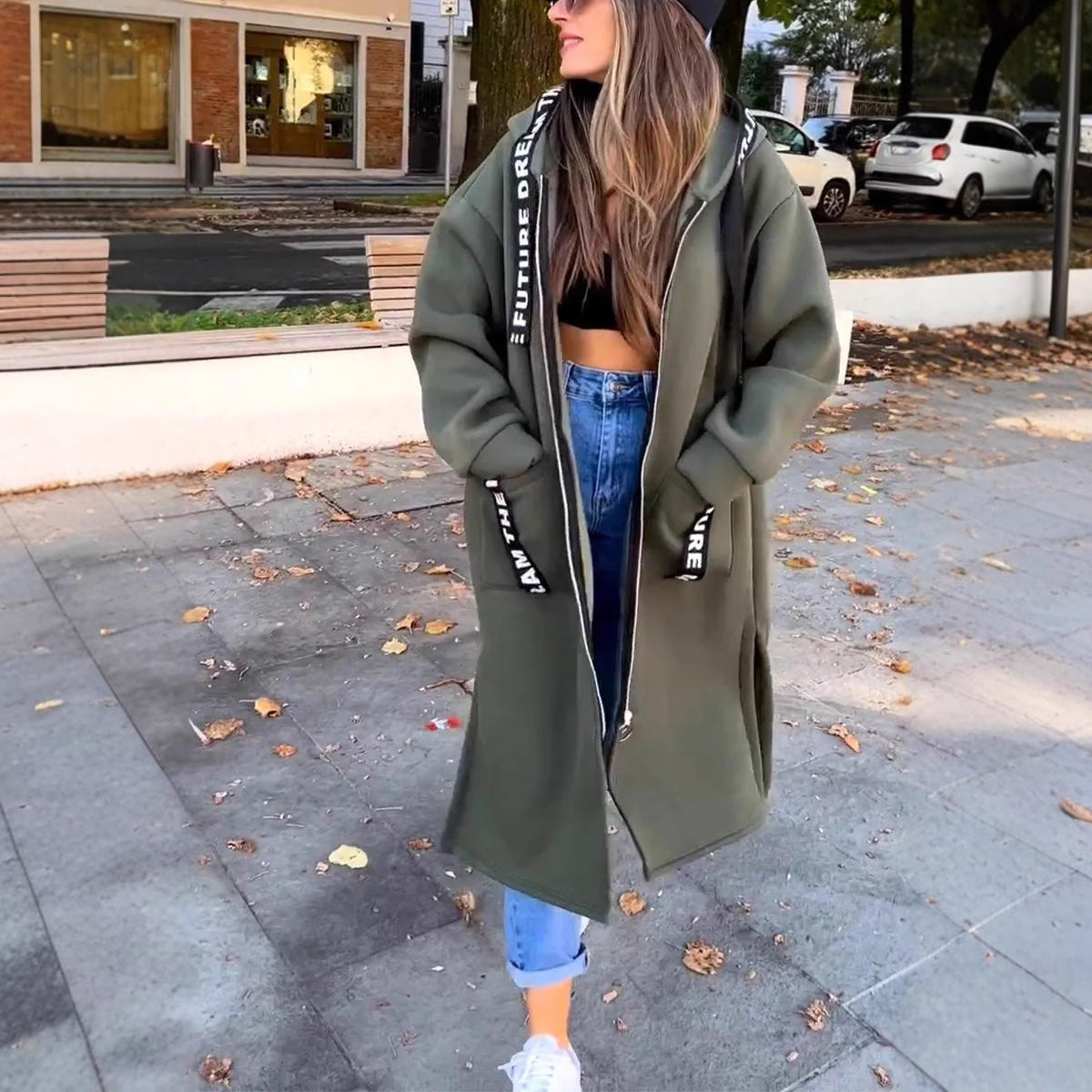 Sweat Long à Capuche pour Femmes