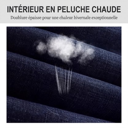 Jean droit pour homme doublé chaud