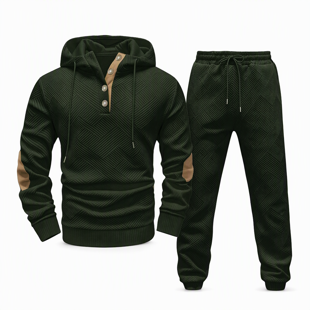 🍂 Ensemble homme 2 pièces : sweat à capuche et pantalon, style décontracté automne-hiver ✨