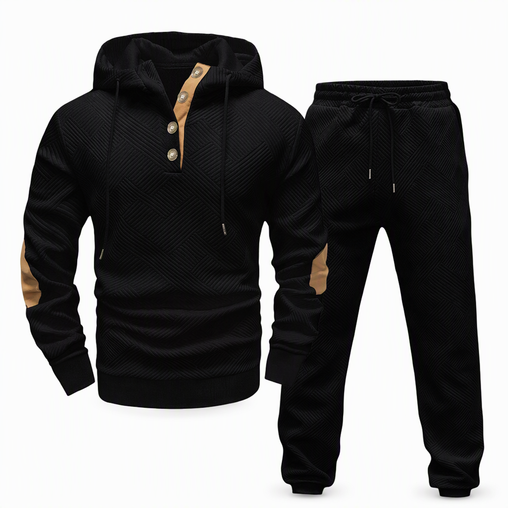 🍂 Ensemble homme 2 pièces : sweat à capuche et pantalon, style décontracté automne-hiver ✨