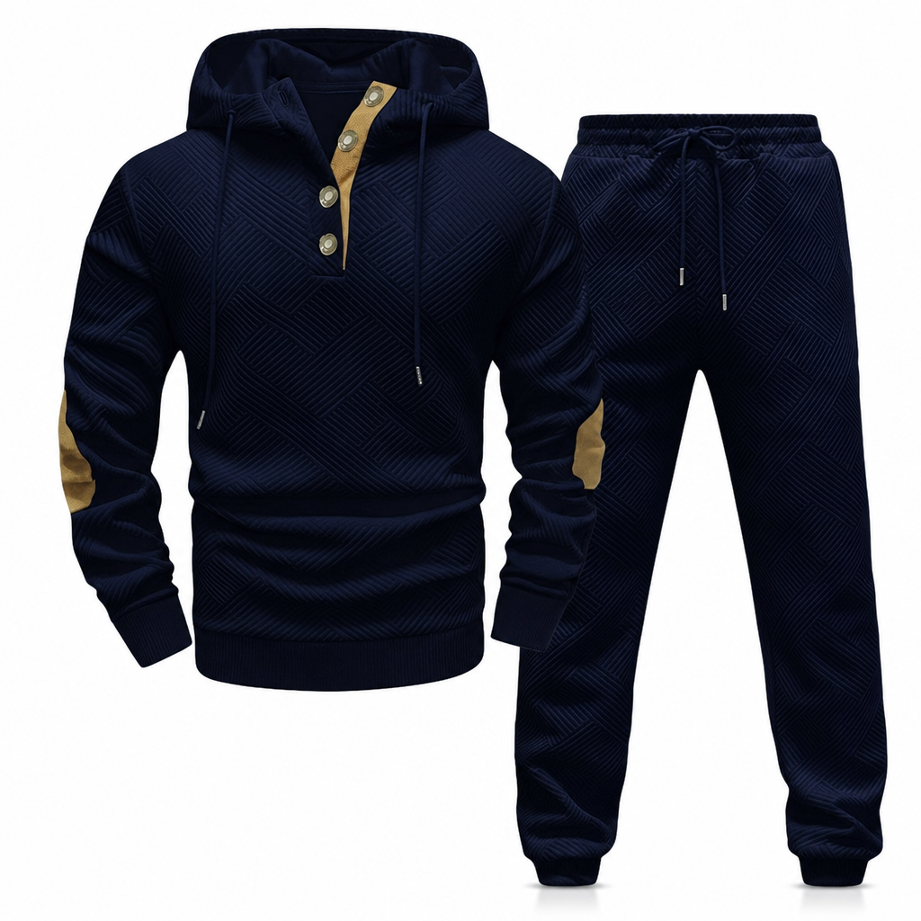 🍂 Ensemble homme 2 pièces : sweat à capuche et pantalon, style décontracté automne-hiver ✨