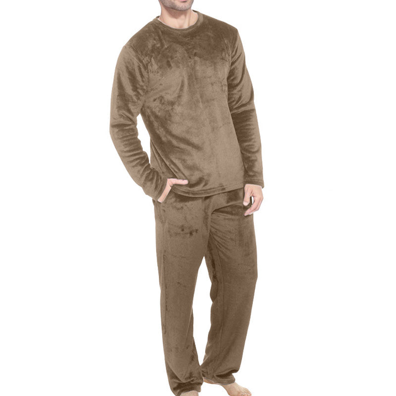🧸 Ensemble Pyjama Velours Thermique Confortable pour Homme, doux et chaud ✨
