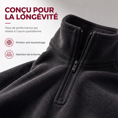💖Soldes ! Prix cassés💖Sweat chaud pour homme en polaire avec col montant
