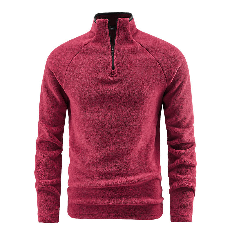 💖Soldes ! Prix cassés💖Sweat chaud pour homme en polaire avec col montant