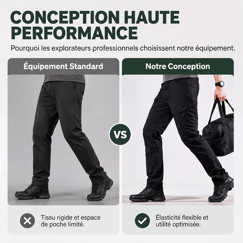 💖Soldes ! Prix cassés💖Pantalons cargo extensibles d'extérieur pour hommes