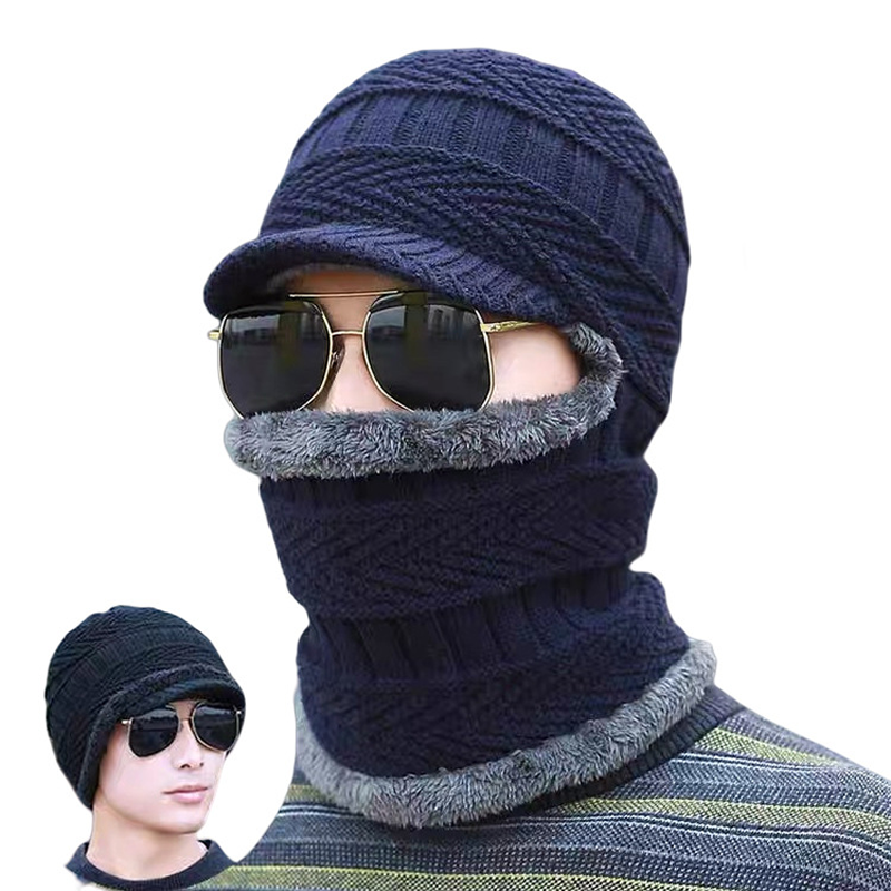 ❄️🧣 Bonnet-cagoule d’hiver 3 en 1 avec visière | Cache-visage et tour de cou chaud ✨