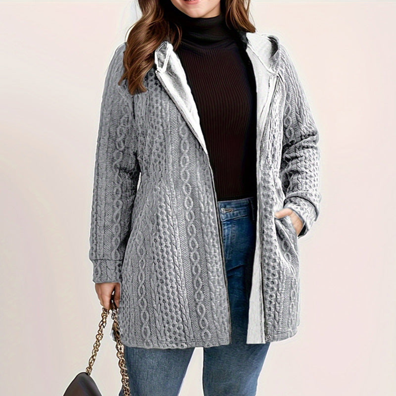 📢Livraison gratuite 📢50% DE RÉDUCTION ! ⏳⏰ Veste Ample à Capuche avec Tissage Texturé – Confort Ultra-Doux, Coupe Flatteuse & Style Élégant en 5 Couleurs ⚡