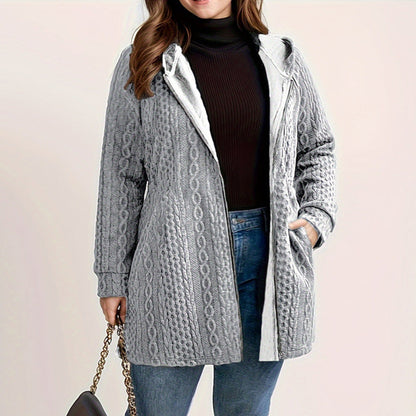 📢Livraison gratuite 📢50% DE RÉDUCTION ! ⏳⏰ Veste Ample à Capuche avec Tissage Texturé – Confort Ultra-Doux, Coupe Flatteuse & Style Élégant en 5 Couleurs ⚡