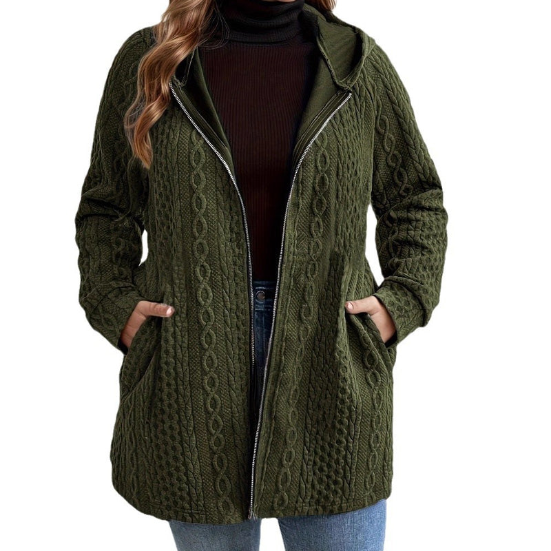 📢Livraison gratuite 📢50% DE RÉDUCTION ! ⏳⏰ Veste Ample à Capuche avec Tissage Texturé – Confort Ultra-Doux, Coupe Flatteuse & Style Élégant en 5 Couleurs ⚡