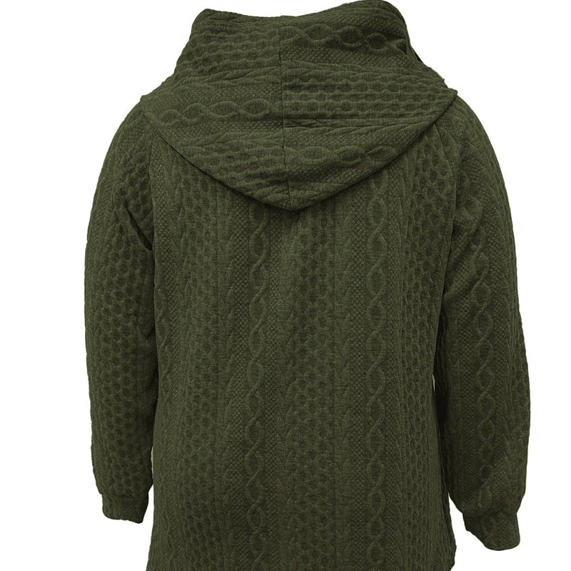 📢Livraison gratuite 📢50% DE RÉDUCTION ! ⏳⏰ Veste Ample à Capuche avec Tissage Texturé – Confort Ultra-Doux, Coupe Flatteuse & Style Élégant en 5 Couleurs ⚡