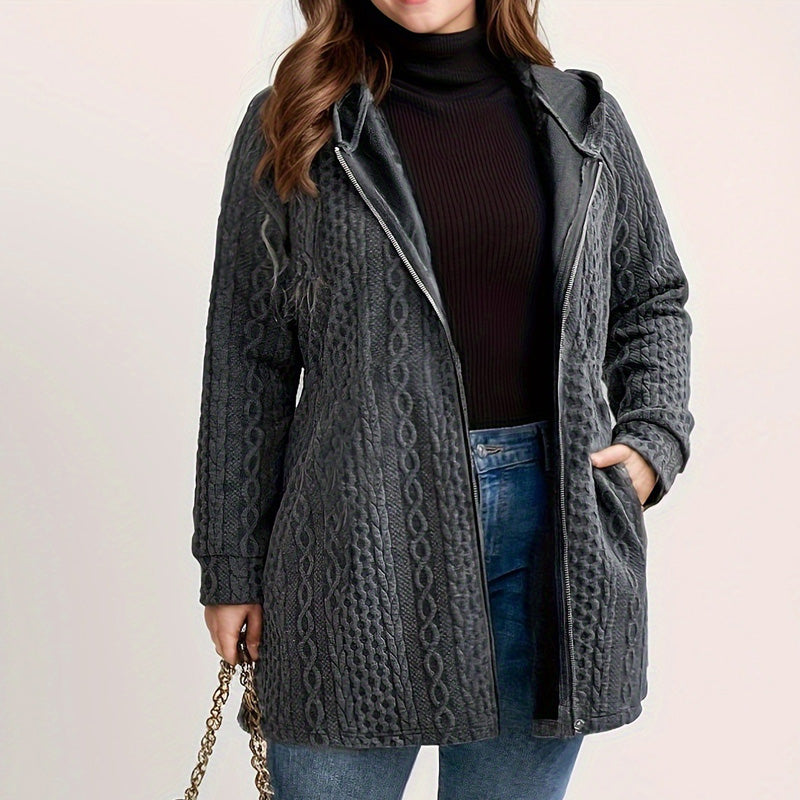 📢Livraison gratuite 📢50% DE RÉDUCTION ! ⏳⏰ Veste Ample à Capuche avec Tissage Texturé – Confort Ultra-Doux, Coupe Flatteuse & Style Élégant en 5 Couleurs ⚡