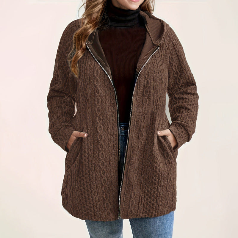 📢Livraison gratuite 📢50% DE RÉDUCTION ! ⏳⏰ Veste Ample à Capuche avec Tissage Texturé – Confort Ultra-Doux, Coupe Flatteuse & Style Élégant en 5 Couleurs ⚡