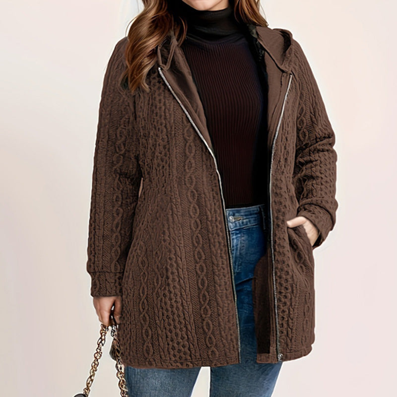 📢Livraison gratuite 📢50% DE RÉDUCTION ! ⏳⏰ Veste Ample à Capuche avec Tissage Texturé – Confort Ultra-Doux, Coupe Flatteuse & Style Élégant en 5 Couleurs ⚡