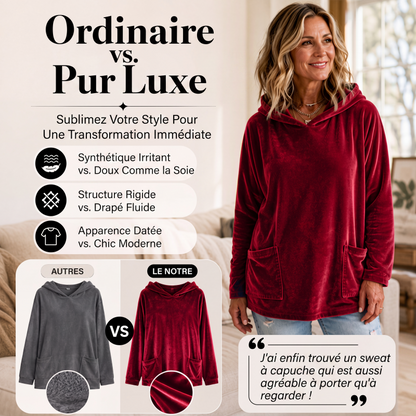 💖Soldes ! Prix cassés💖Sweat à capuche en velours pour femme
