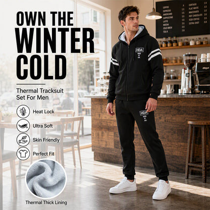 🍂 Ensemble homme composé d’un sweat à capuche épais et d’un pantalon, confortable pour l’automne et l’hiver ✨