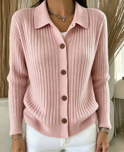 Cardigan en maille décontracté et ample pour femme