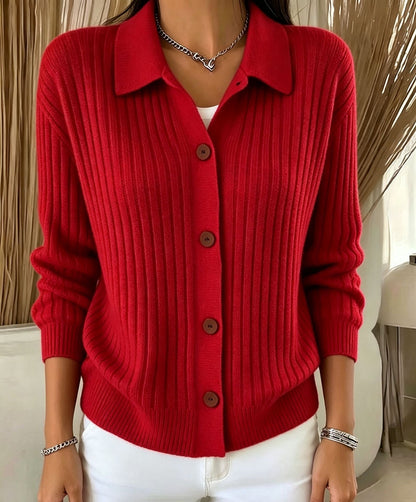 Cardigan en maille décontracté et ample pour femme