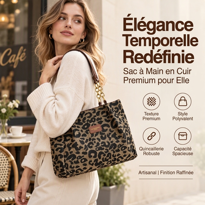 🎁 Nouveautés 💥 Dernier jour de soldes -50 % 💥 Tendance et spacieux | Grand cabas à imprimé léopard